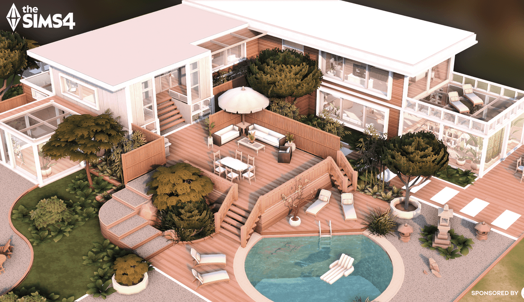 Скриншот мода Вилла Green Haven (no CC)